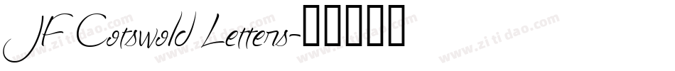 JF Cotswold Letters字体转换
